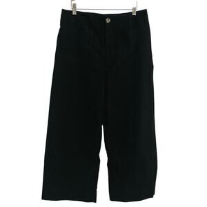 Anthropologie Maeve Colette Wide Leg Cropped Pants Size 32 Minimalist Clean girl